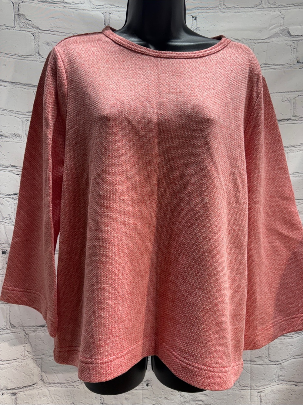 Lou & Grey Relaxed Pullover Sweatshirt in Dusty Rose Pink